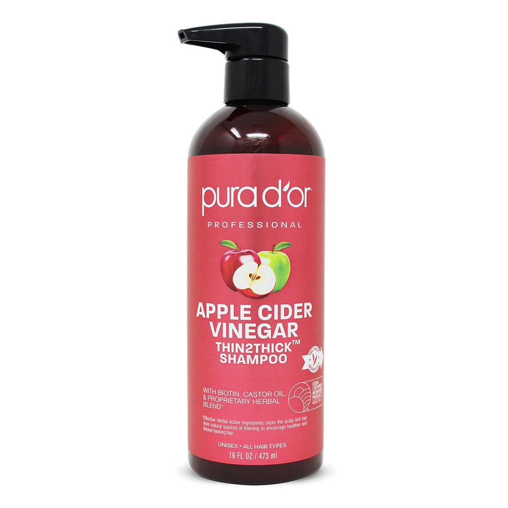 Pura D Or Thin 2 Thick Conditioner, Apple Cider Vinegar, 16 Oz